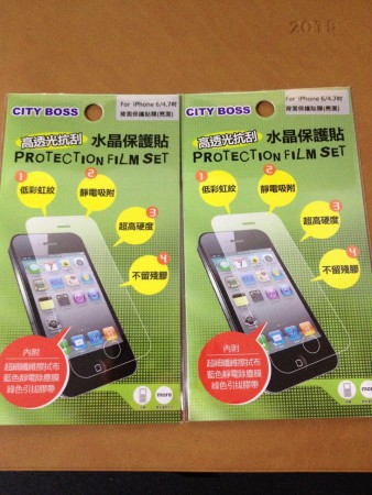 CITY BOSS IPHONE6 (4.7) (5.5) 背面透明保護貼